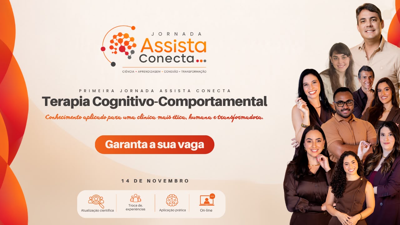 Arte oficial da Jornada Assista Conecta de Terapia Cognitivo-Comportamental